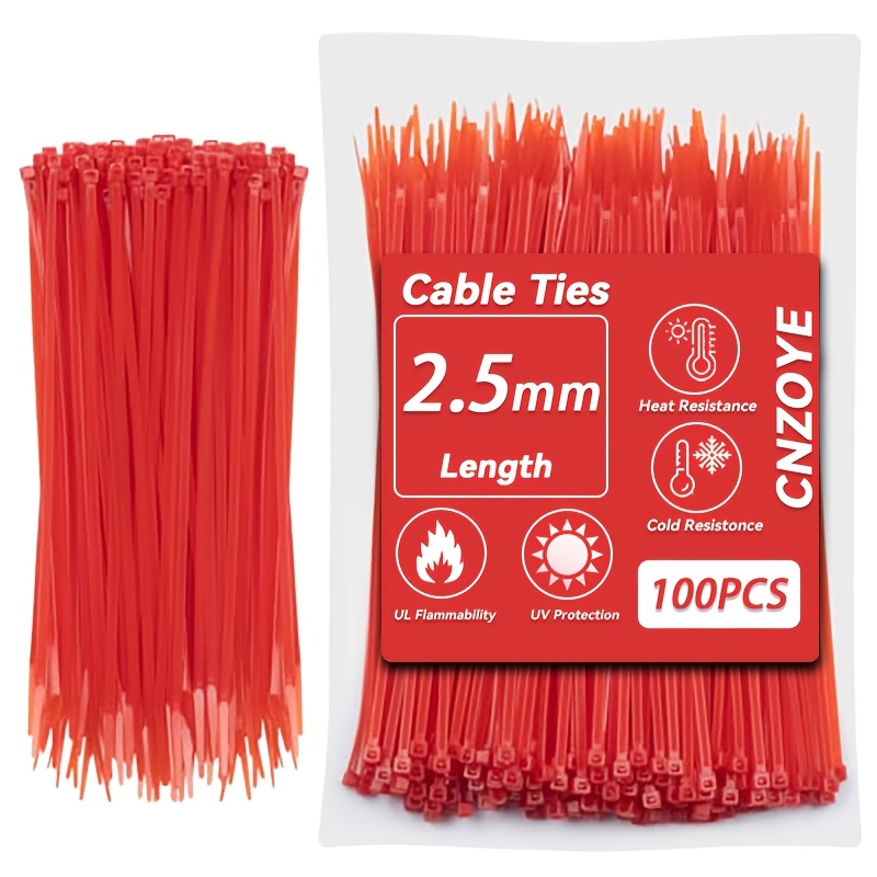 TEMU stringicavo da 100 pezzi in nylon per carichi pesanti - autobloccanti da giardino per piante per fissare viti, foglie e tubi, soluzione multiuso