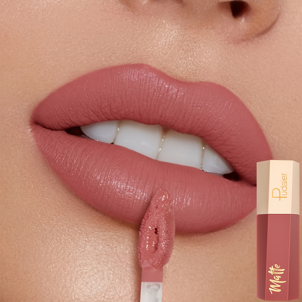 Matte Liquid Lipstick, Glorious Liquid Matte Lipstick, Long-Lasting And Waterproof, Thin As Fog Velvet Matte