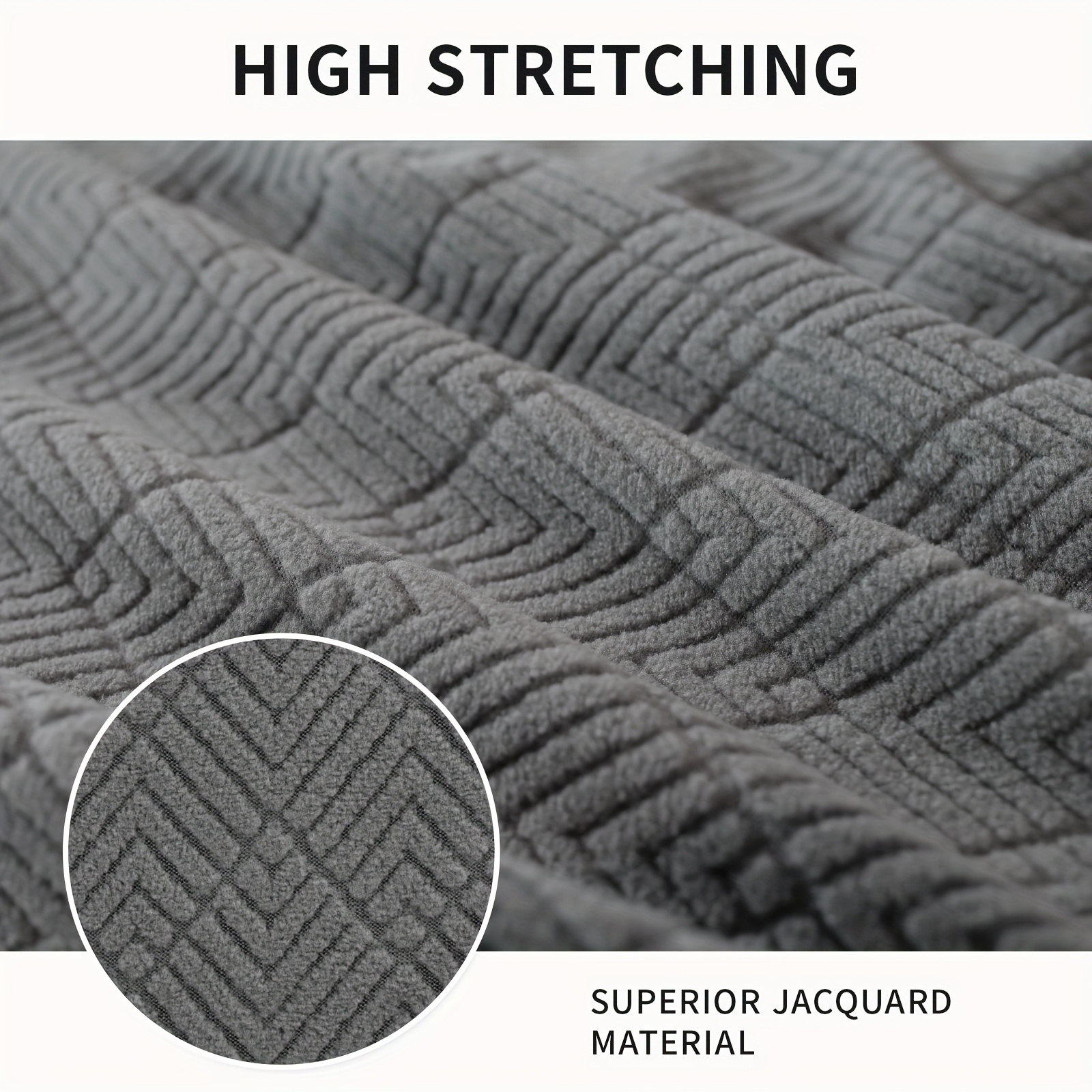 6pcs Ystyle Stretch Chair Covers With Backrest - Elastic Dining Chair Slipcovers, Washable Removable Fit Suitable, Living Room, Modern Stretchable (6 Seats Covered)