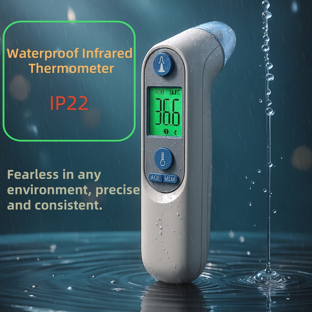 Puzxo Non-contact Thermometer, Instant 1 Second Accurate Temperature Measurement, Ear Temperature Gun, With LCD Display, Suitable For Babies, Children And Adults, Infrared Thermometer, Suitable For Family, Travel, Disease Monitoring - Image 10