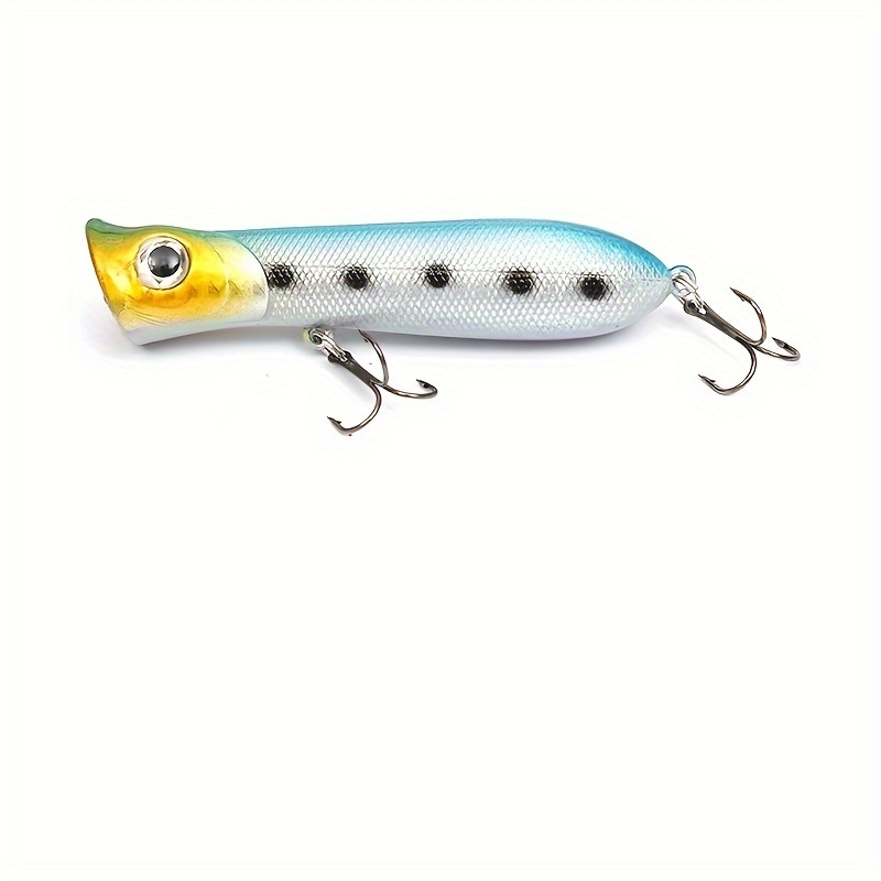  LINFFSTR 5Pcs 125mm 19g Floating Popper Fishing Lures with  Trident Hook Snake Head Fishing Wobblers Lifelike Topwater Bass Lures for  Freshwater Saltwater (Color : F) : Sports & Outdoors