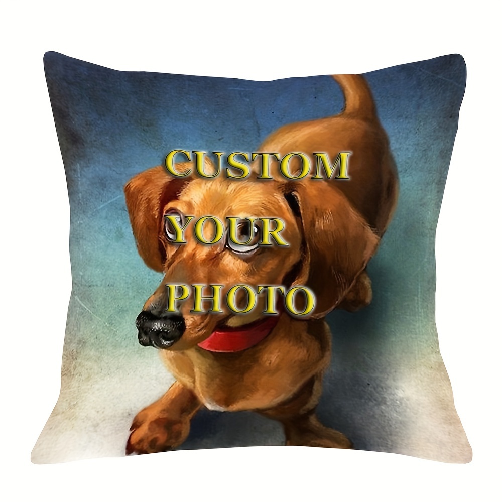 

18x18 - Personalized -sided , Zippered, Washable Cushion For Decor,