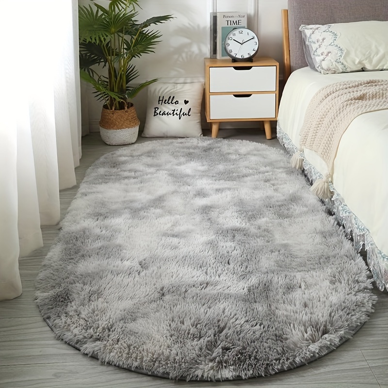 

Plush Area Rug - Hypoallergenic Polyester, Non-slip Bedroom & Living Room Floor Mat