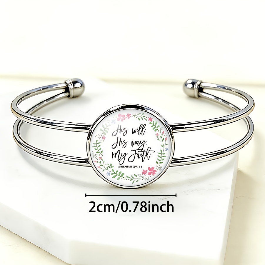 Women's Adjustable Open-End Bangle Bracelet with Elegant Design