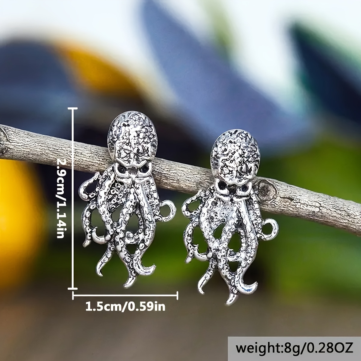 Ocean Breeze Golden Octopus Earrings for Women