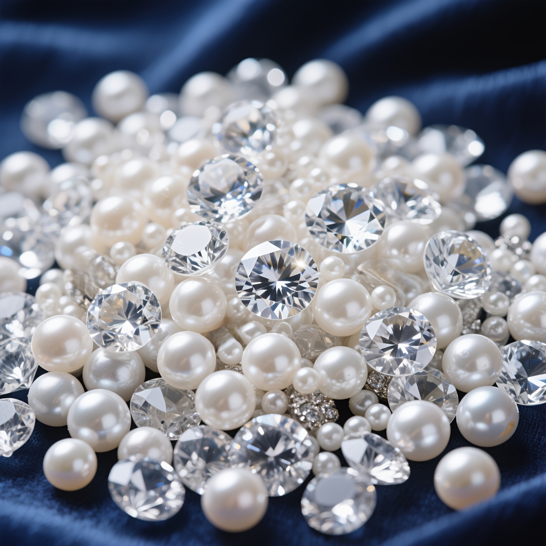 E-shop 1205 Stück weiße Perlen, klare künstliche Diamanten, Diamant-Bastelarbeiten, Vasenfüllung, geeignet für Vasen-Dekoration, Hochzeit,