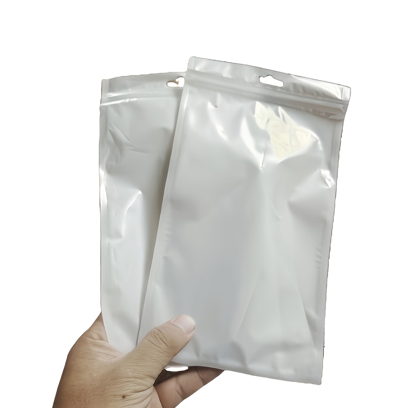 TEMU (5.3 X 9.5 Inches) 500pcs Resealable Plastic Display Bags, Self-sealing Bags, With Hook Holes, Small, Reusable, Good Sealing, Transparent And