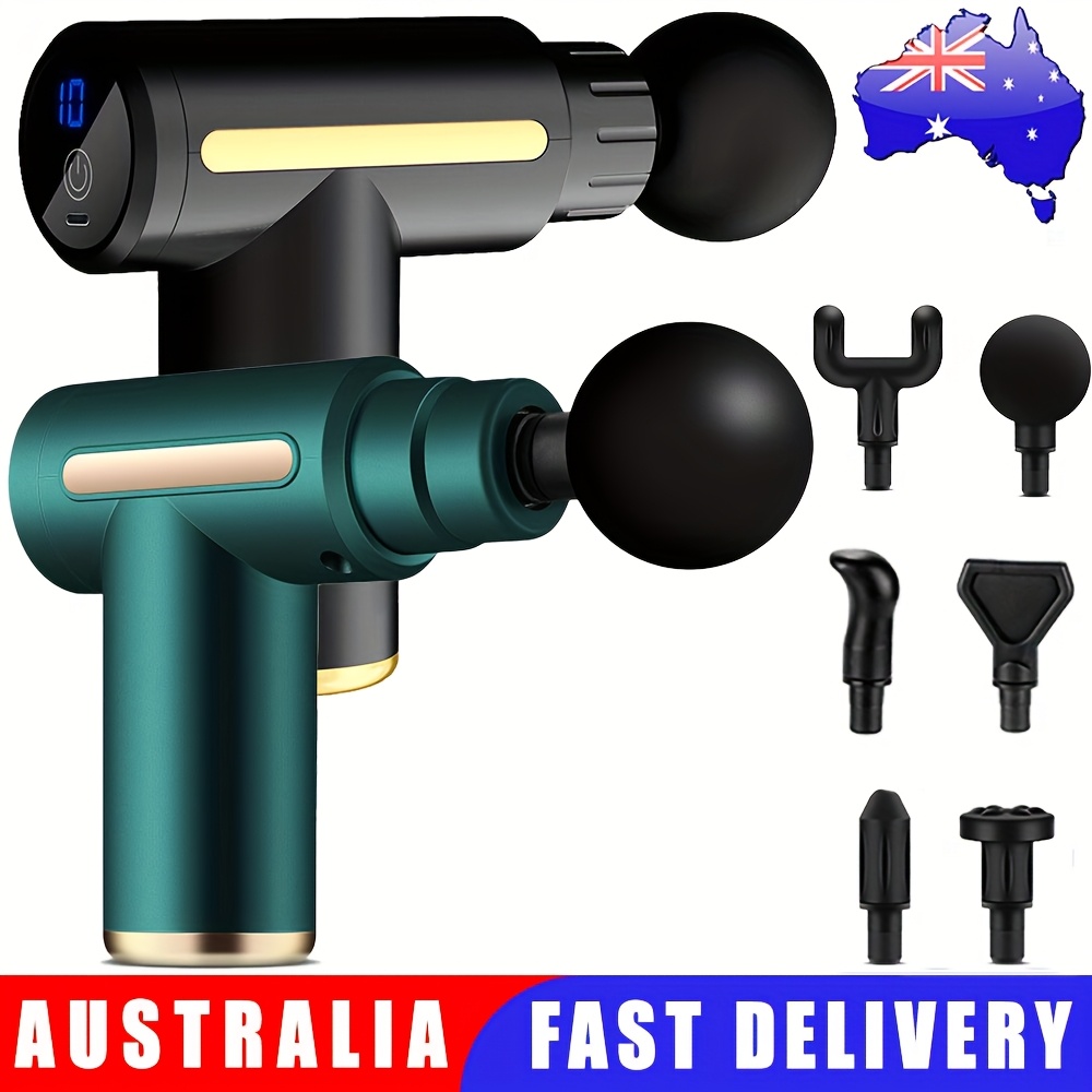 1  38 gear massage gun deep tissue muscle handheld   for body back and neck   elegant design high torque powered thanksgiving gift for dad mom green black