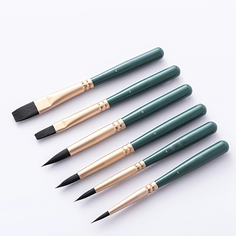 7pcs Boxed Mini Watercolor Paintbrush Set for Artists