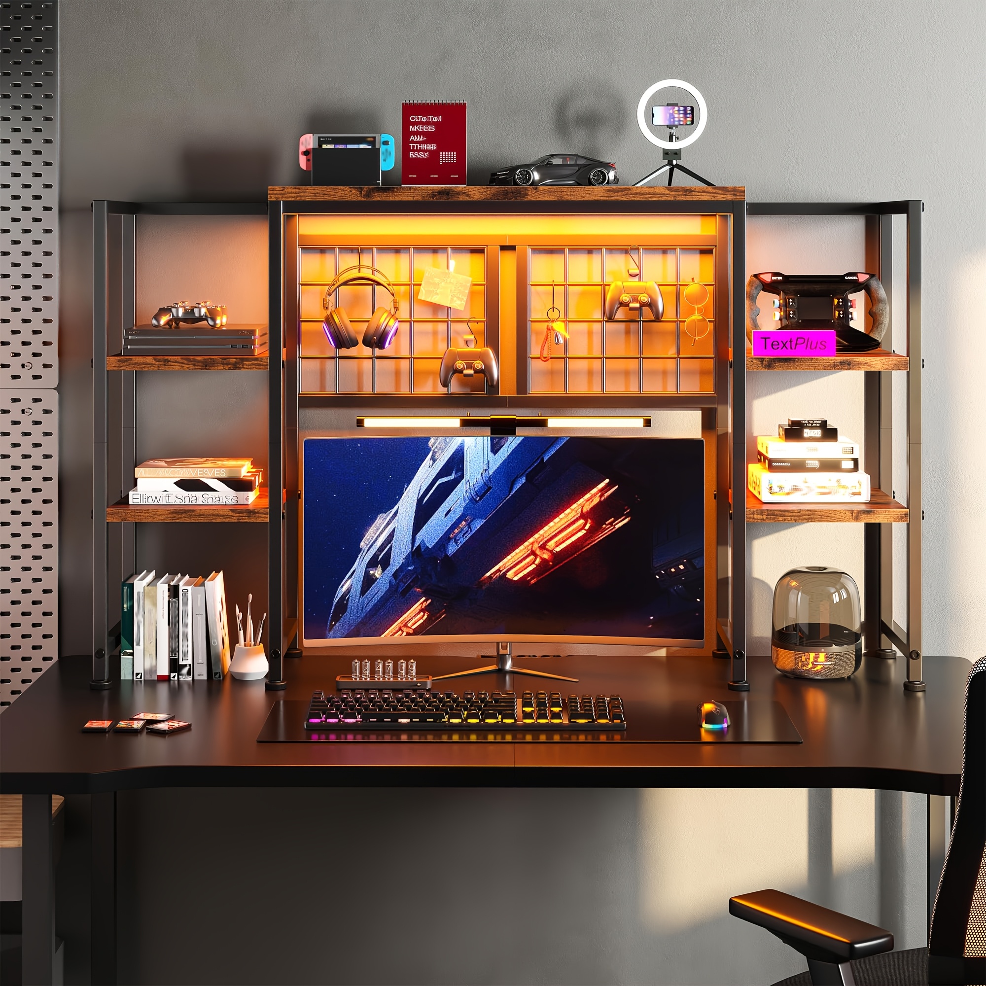 desktop bookshelf sold on Temu United States