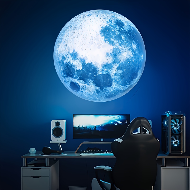 starry sky projection lamp usb powered 360 rotatable moon lamp with yellow white and blue slides bedroom ceiling decor light proposal and wedding background ambient light portable photo prop perfect essential gift for 13 holidays Product details 2