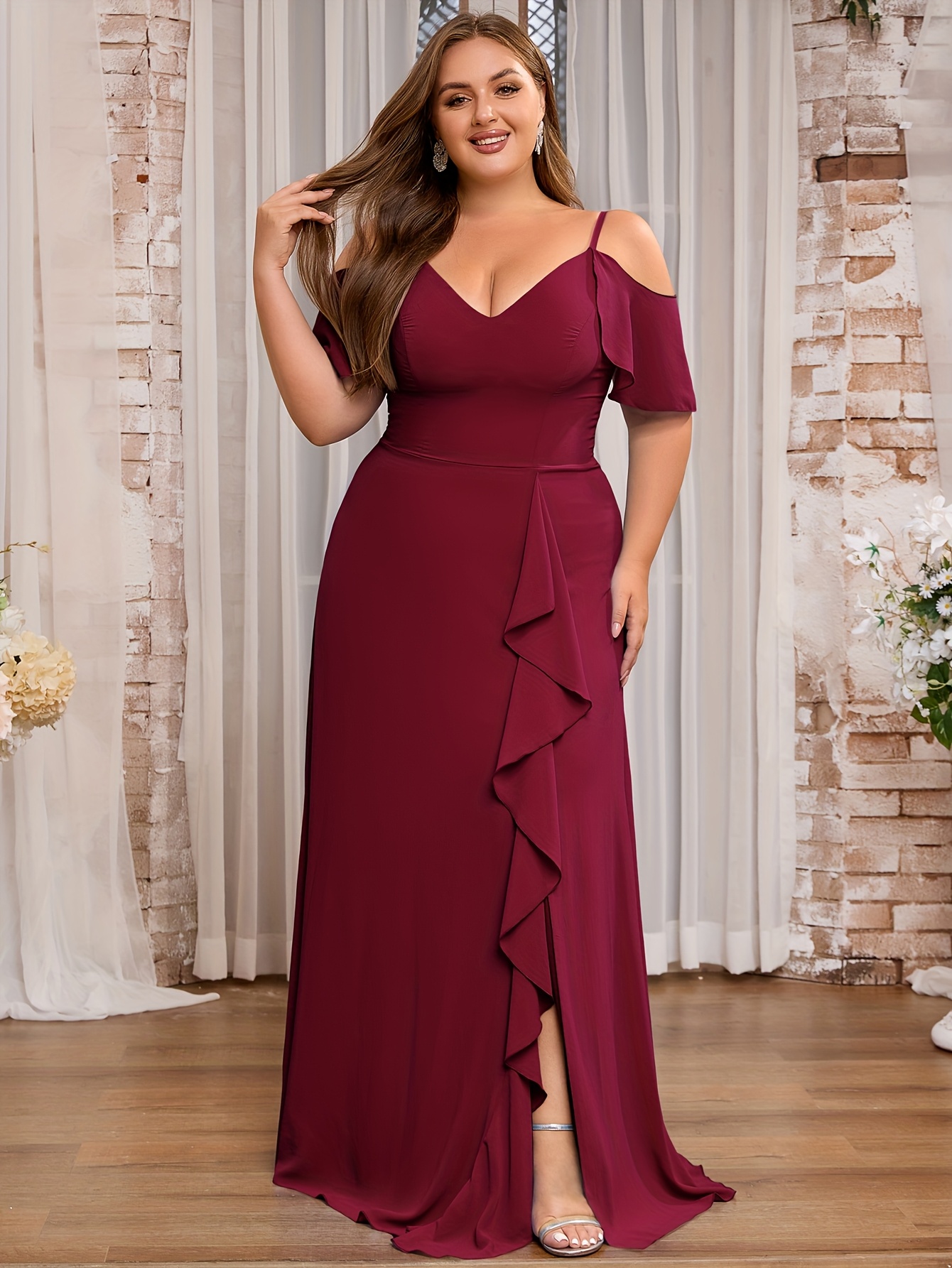 plus size plus size womens bridesmaid dress bridesmaid party - Temu New  Zealand