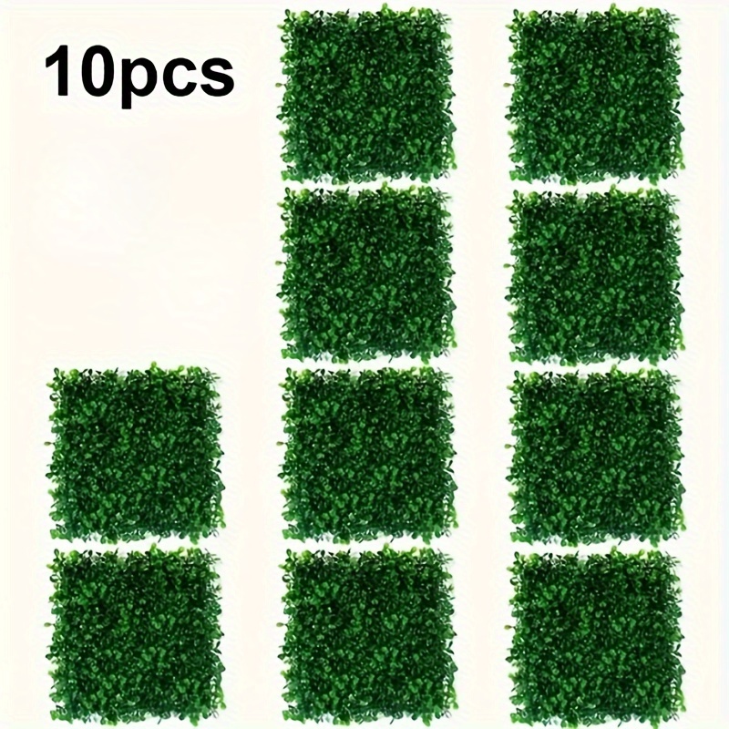 

10/20pcs Of Simulated Plant Wall, Fake Turf Background, Flower Wall, Grass Plastic Green Plant Wall, Door Decoration, Simulated Plant Lawn