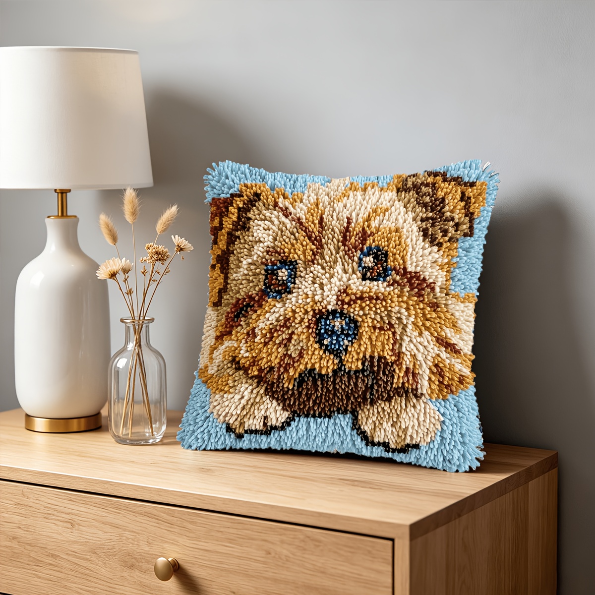 Cute Puppy Theme Latch Hook Kit for Beginners