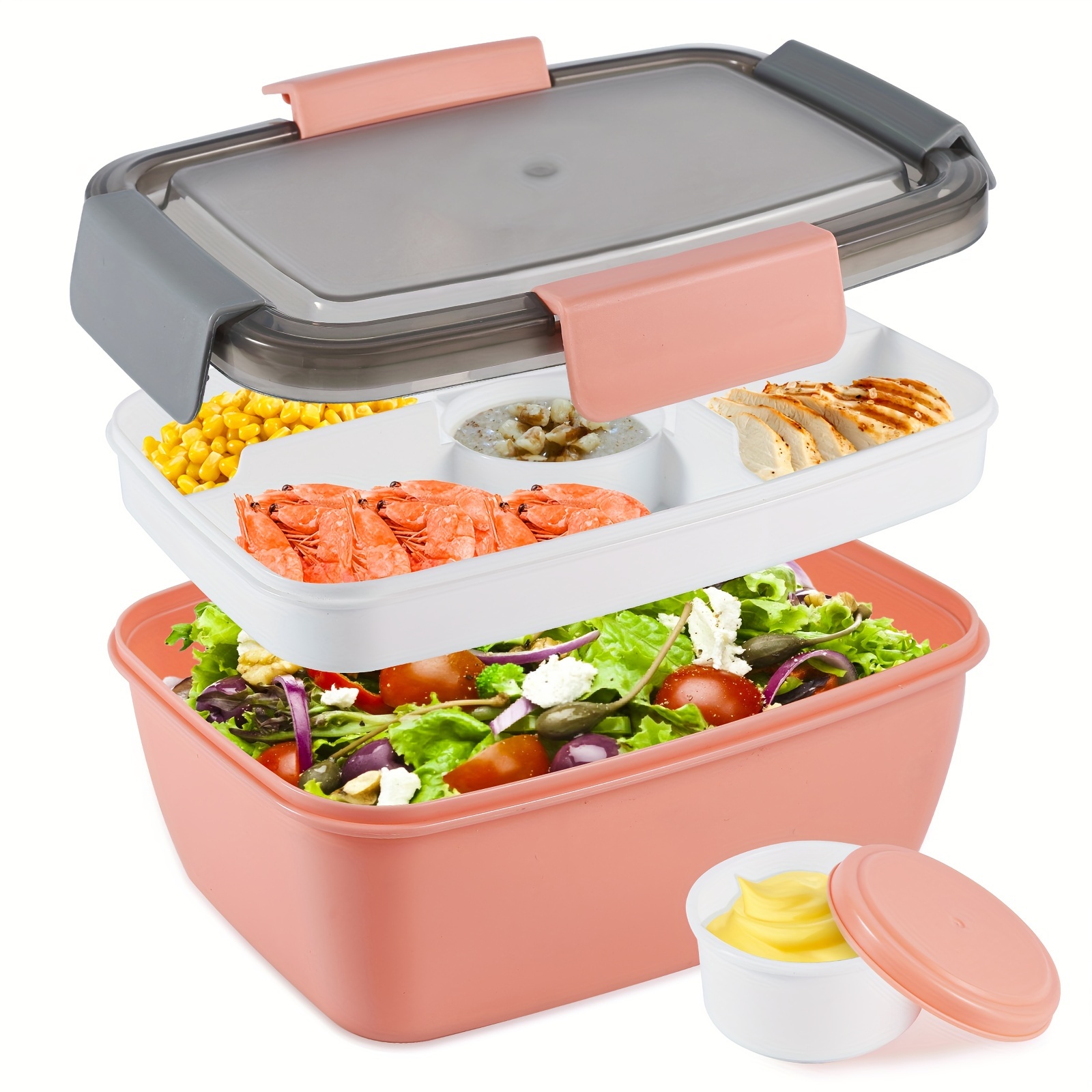  Multifunctional Snack Tray with 5 Compartments