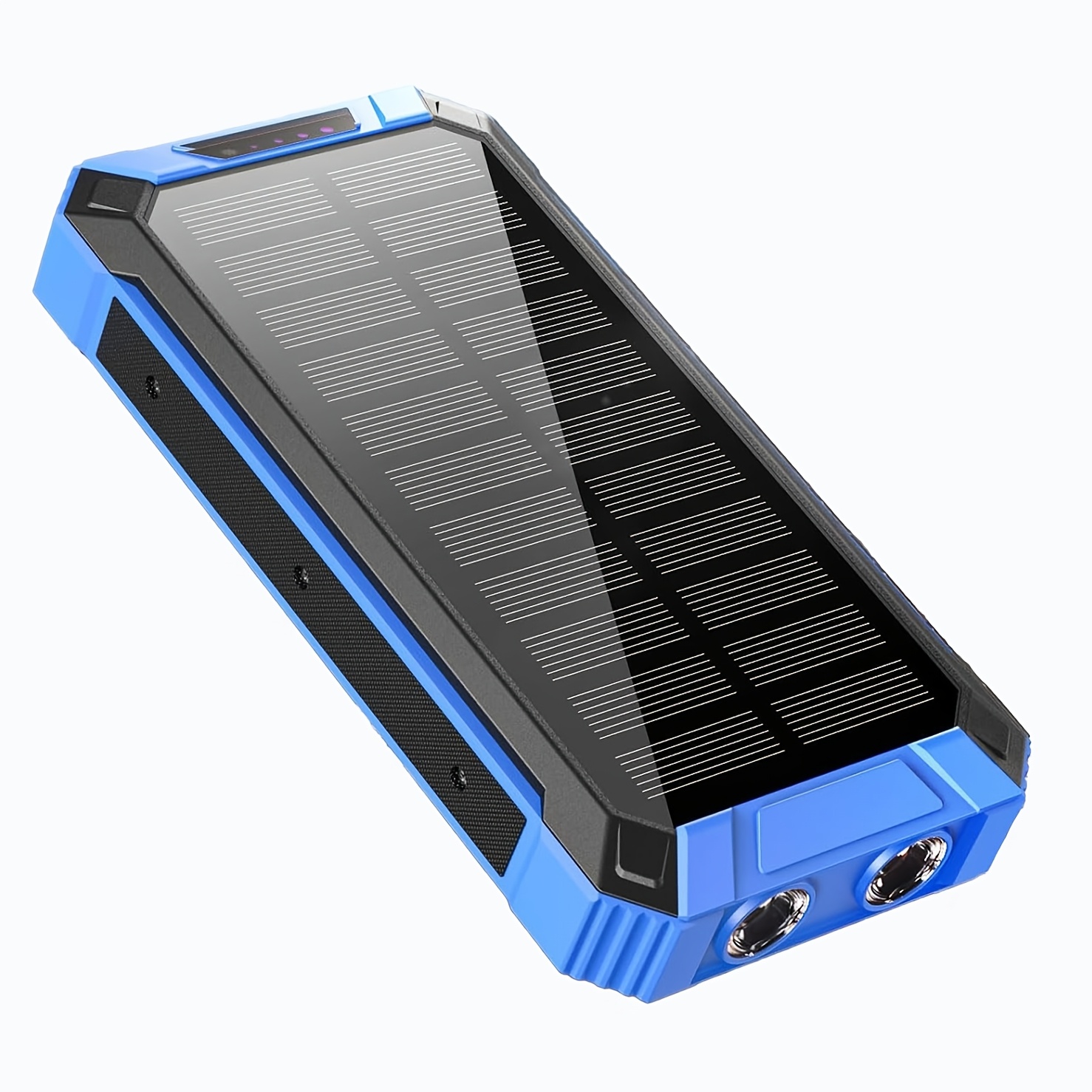 TEMU Solar Power Bank 36000/49800mah, Wireless Charger With , 3a Output, Portable Charger, External Battery With Solar Panel, With Flashlight, For