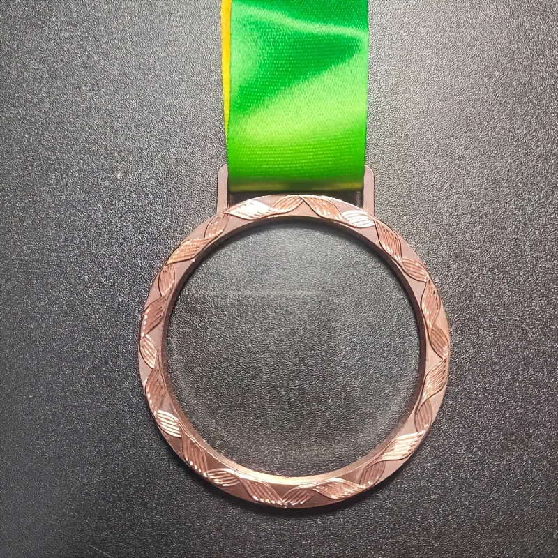 TEMU 1pc Ribbon Alloy Medal For Basketball, Badminton, Soccer, Volleyball Competitions, Crystal Hanging Commemorative Plaque, Customizable Metal