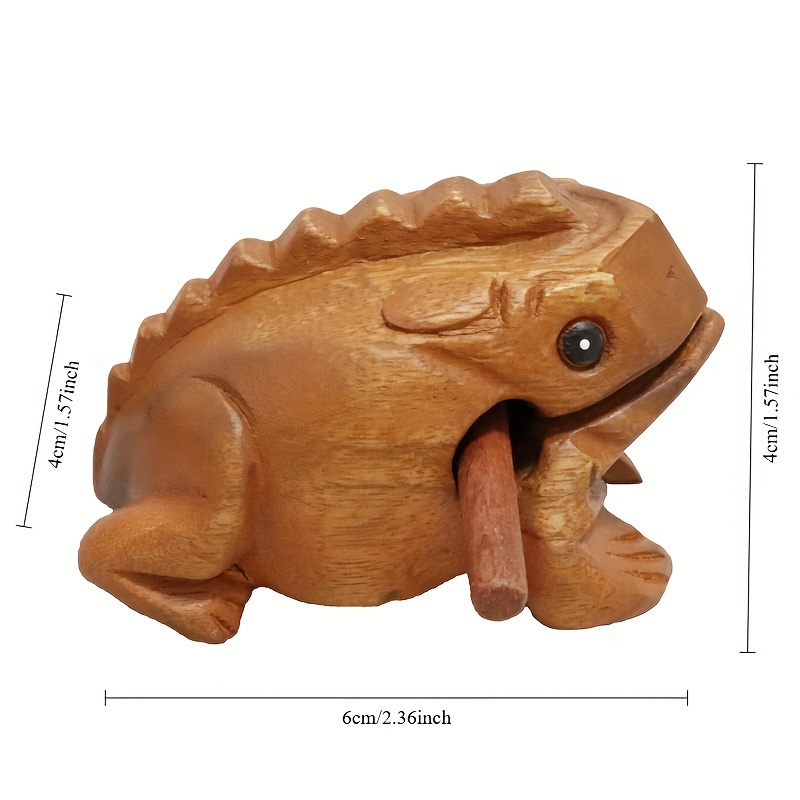 Thai Toad Wooden Figurine - Handcrafted Home Decor, Any Room & Unique Gift Idea