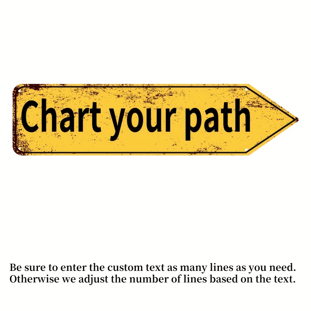 TEMU Vintage , Customized Aluminum Signs, Suitable For Indoor Corridors, Courtyards, Outdoor Gardens, Public Places, Road Signs, Indications, Vintage