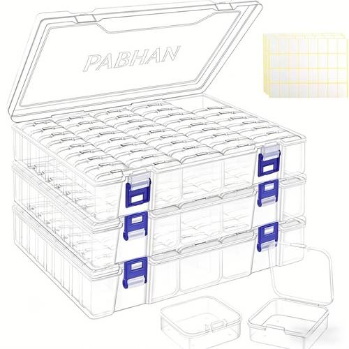 138 92 46 small bead storage boxes and plastic storage containers craft material storage boxes with hinged lids ideal for diamond painting additions seeds crafts hair additions and jewelry storage birthday and new year gifts