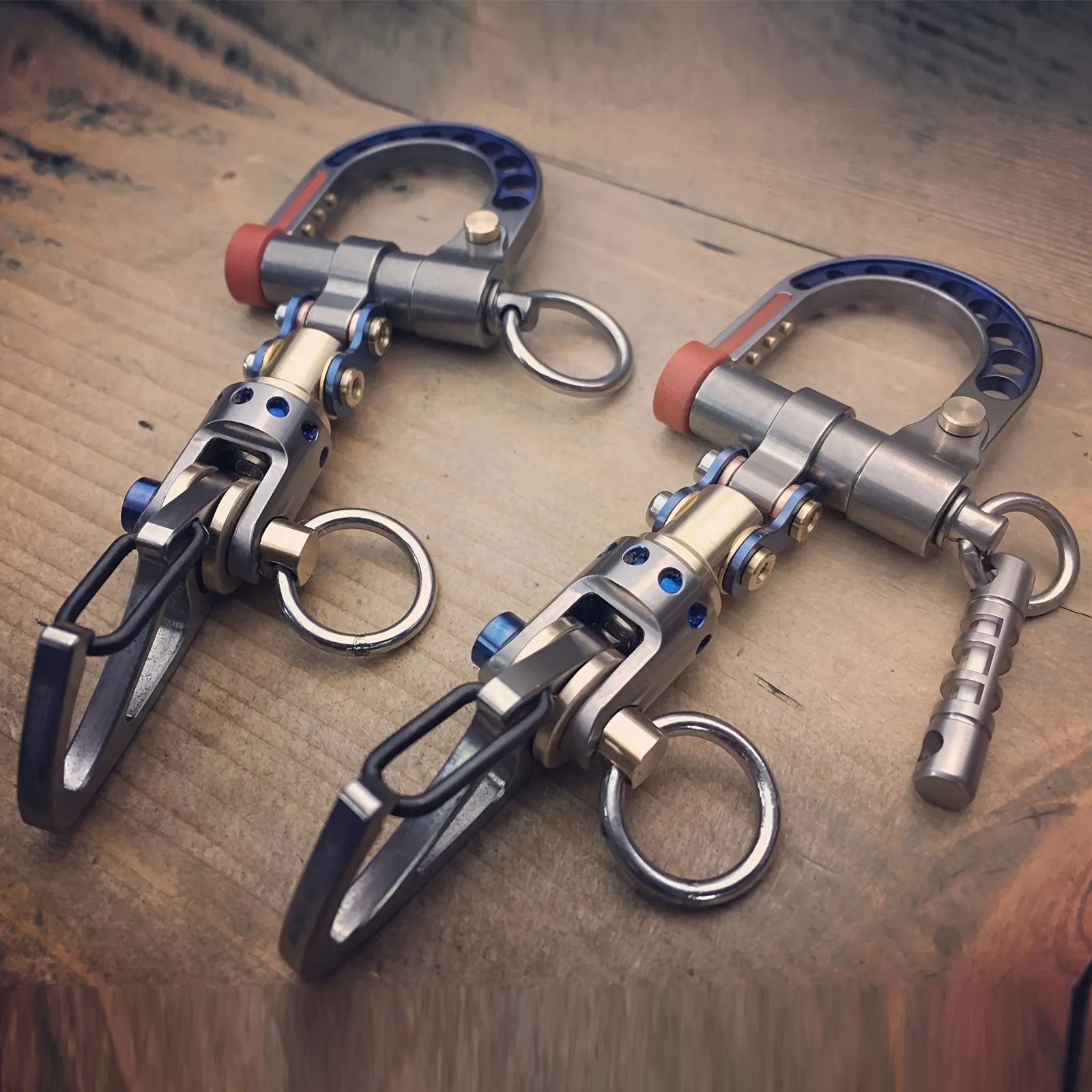 

2- Gaqring Duty Metal Keychain Carabiner, Key , , For Men