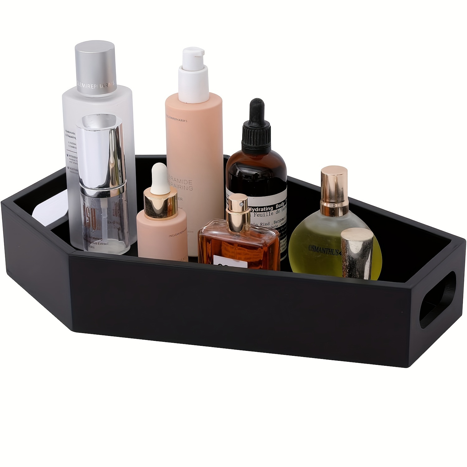 

Gothic Coffin-shaped Makeup Organizer Tray, 1-pack Plastic Countertop Cosmetic Holder, Lightweight Design For Home Room Decor, Ghostly Style Ideal For Mother's Day And Graduation Season Decor