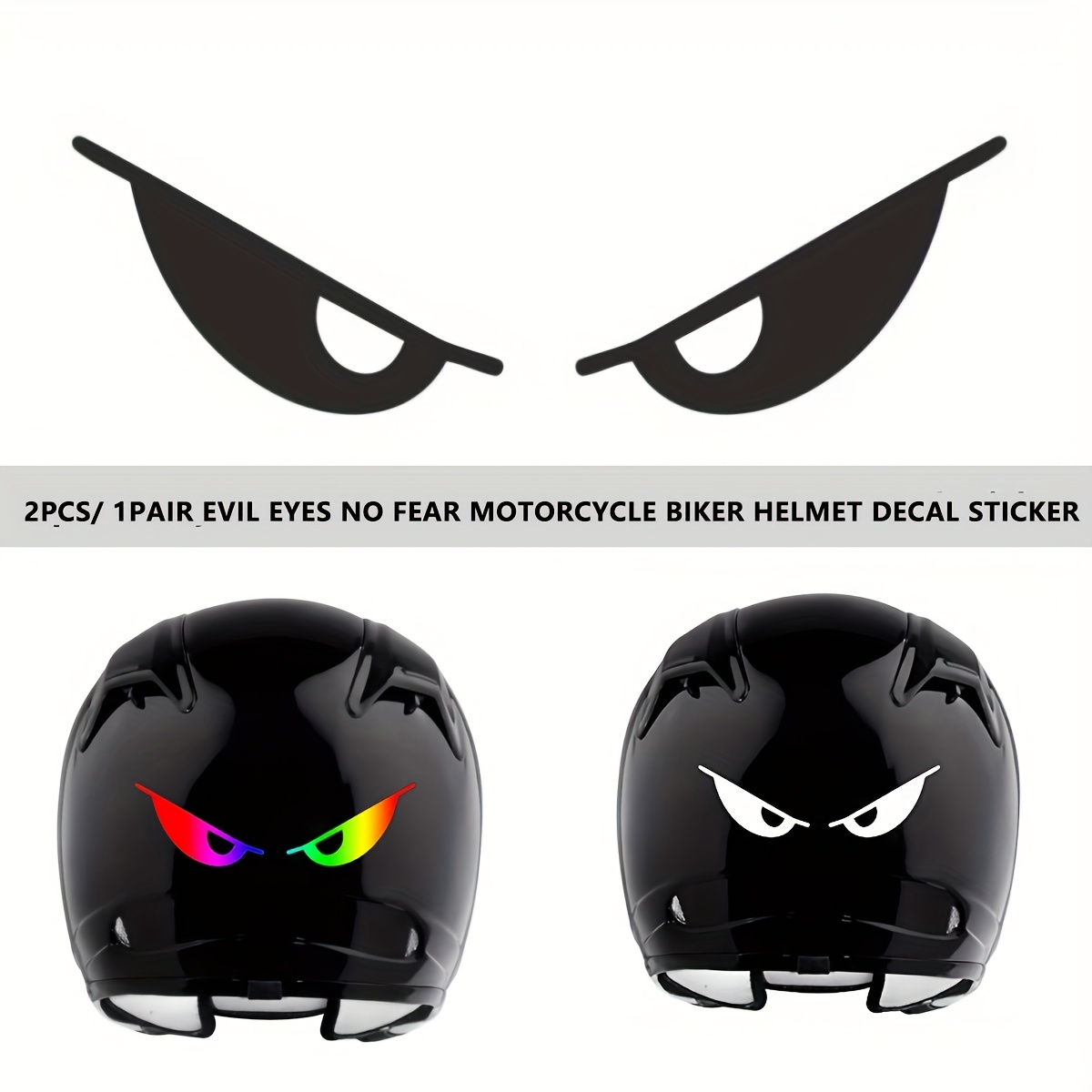 Thapncow Reflektierender Teufel Smiley Aufkleber - Selbstklebend Für Auto & Motorrad