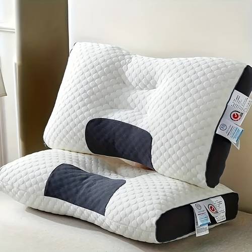item picture ultra soft knitted pillow for neck support breathable moisture wicking sleep massage core for comfortable bedroom living room decor bedding household pillow