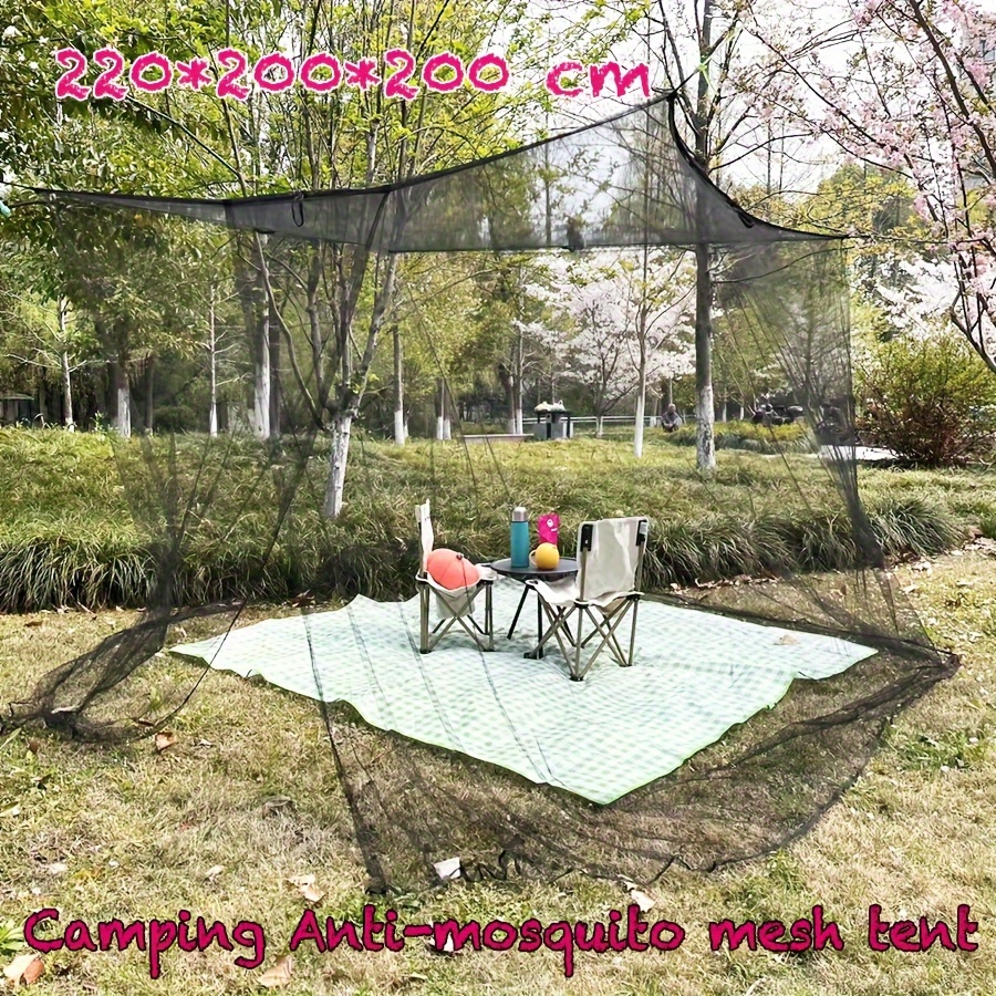 

1pc Extra Large Camping Mosquito Net With 1 Door, Durable Canopy Mosquito Net - Perfect For Any Size Beds & Camping