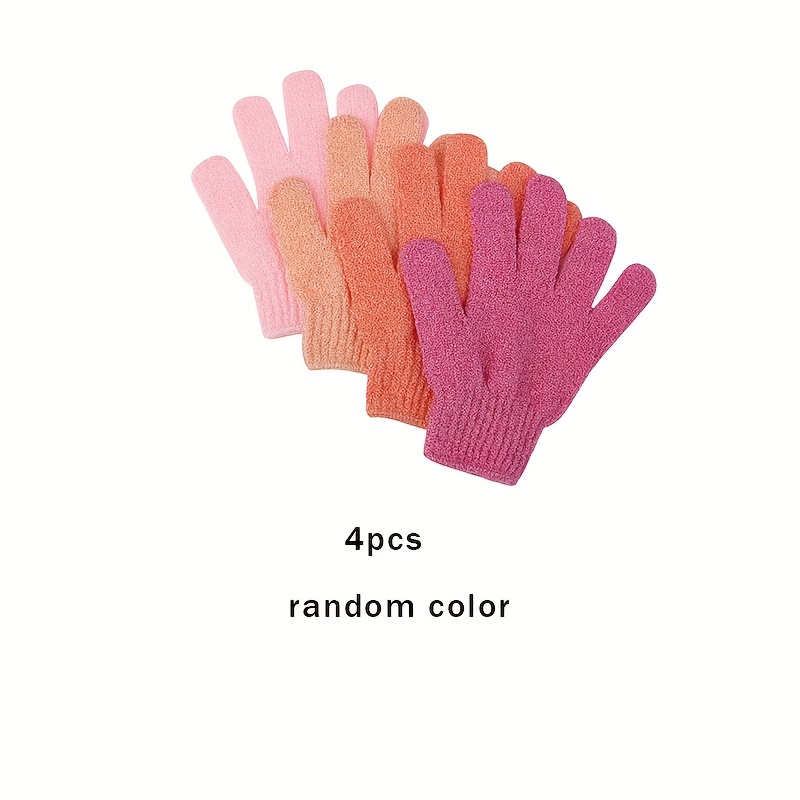 TEMU 4/12/16/20/40pcs Exfoliating Bath Gloves Set - Dual-textured Nylon Scrubber For Deep Cleansing & Massage, , Gentle Exfoliation - Use