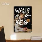 2d flat 1pc ways to beg tj metal wall art 2d flat iron sign with ornate design pre drilled for easy hanging weather resistant for home office decor 7 87x11 8 inches metal wall art decor room decor