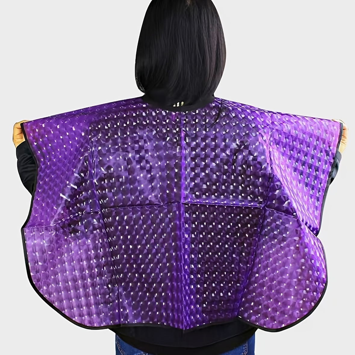 TEMU 1 asciugamano a mantella, per lavaggio, colorazione e styling, ad asciugatura design, per uso professionale e