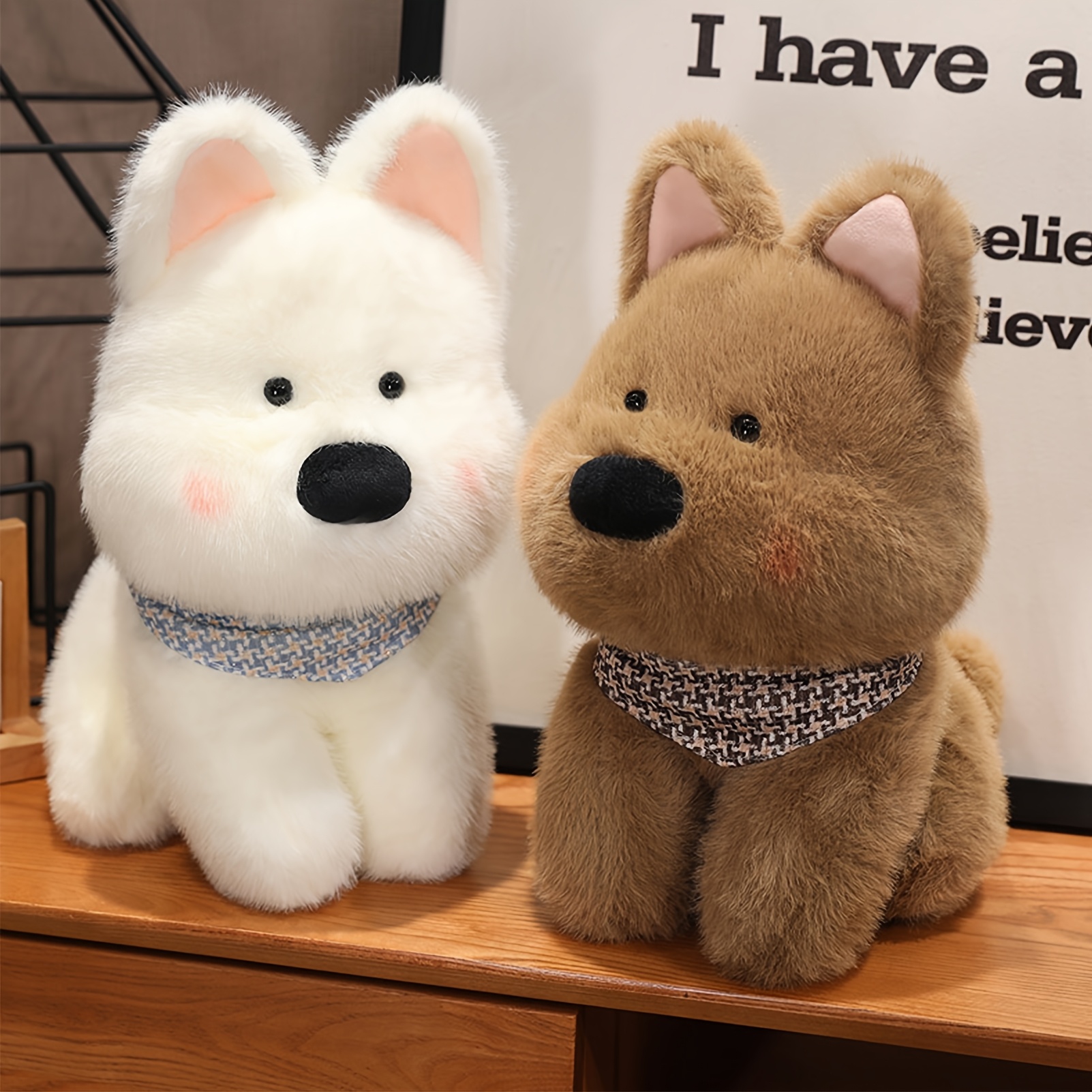 25cm 9 84in cartoon west highland   plush toys kawaii western highland dog stuffed animals plushies cute home decor ideal birthday or holiday gift halloween christmas gift Product details 0