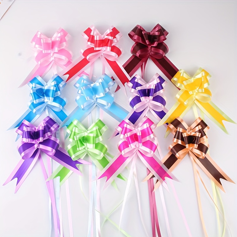 Image of 46cm Floral Gift, Decorative Ribbon, Bow Tie, Shape Bow Flower, Valentine's Day Flower Decoration, Ribbon, Holiday Supplies, Cake Tying Rope, Ribbon