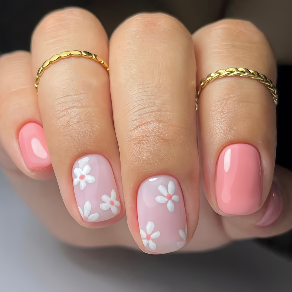 2025 Bright Face Square Armor Simple Versatile French Daily Nail Art Patch And Rubbing Strip