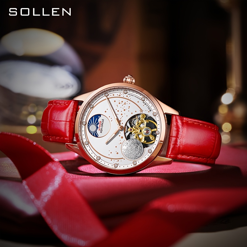 Vintage-Inspired Skeleton Design Automatic Mechanical Watch
