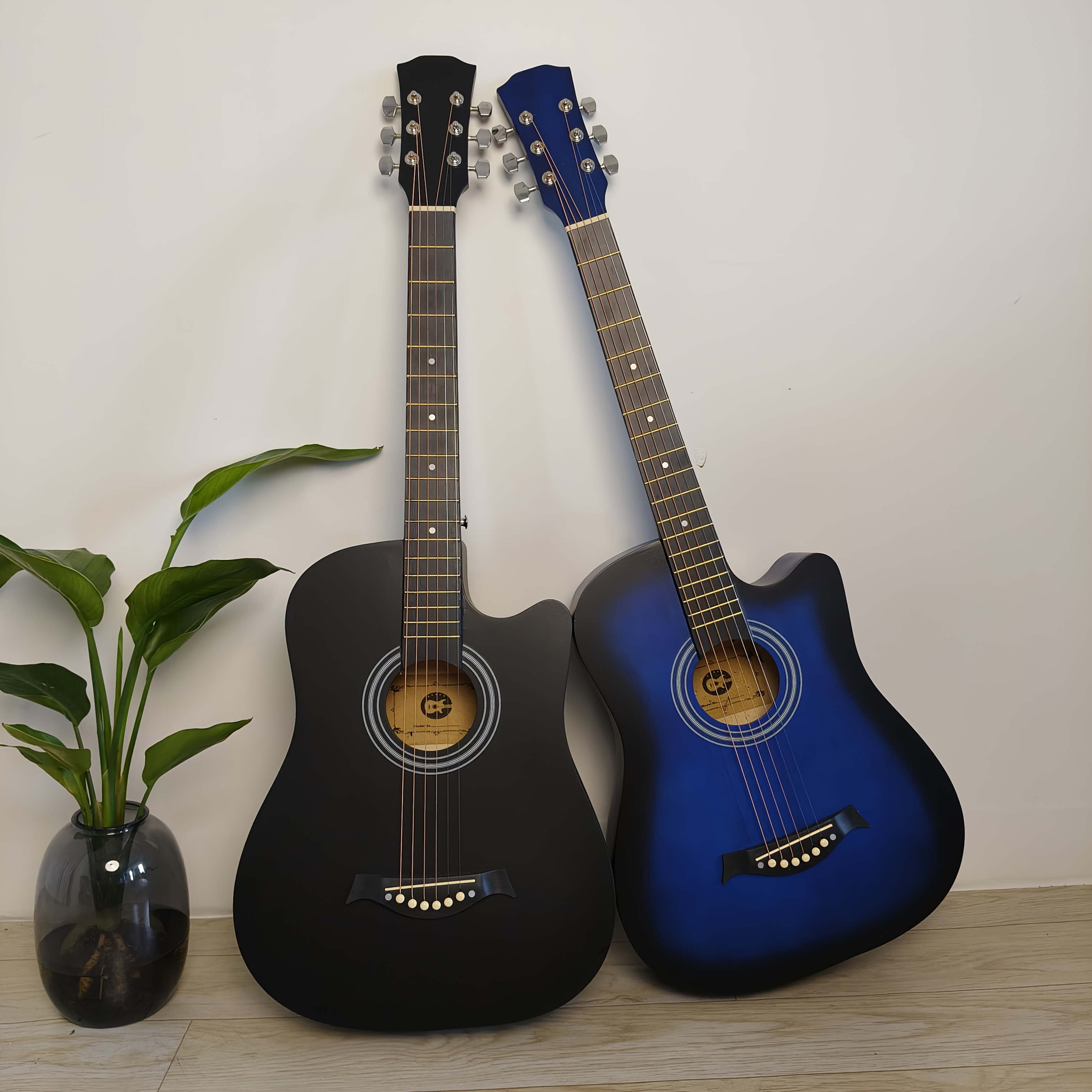 

38-inch Matte Acoustic Guitar - Ideal For Beginners & Adults, Parties & Events, Comfortable Play With Basswood Panels & Abs Nuts - Great Gift For Christmas/halloween