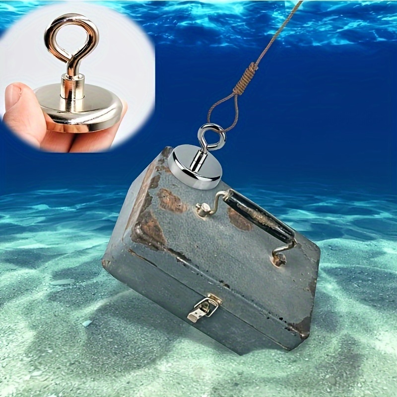 

Fishing Magnet, 330lbs Strong Magnets Heavy Duty Big Magnet, Magnet For Remover, Super Neodymium High With Handle For Tag, Shop, Lifting And Pick Up