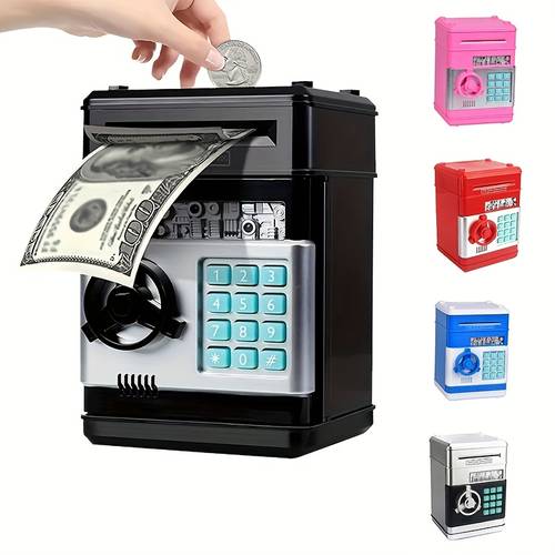 electronic with password protection abs material atm bank suitable for boys and girls halloween thanksgiving christmas gift batteries not included