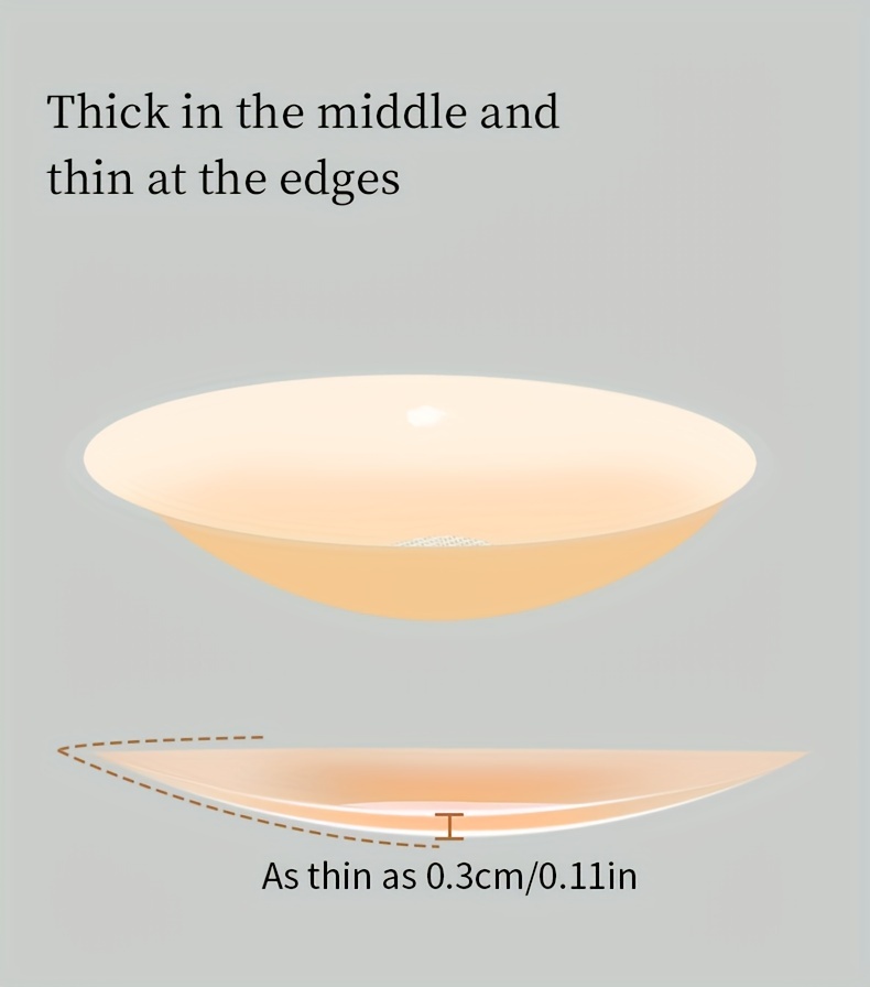 2/6/10pcs Reusable Silicone Nipple Covers, Seamless Invisible Self-Adhesive Anti-Bulge Nipple Stickers, Women's Underwear and Accessories