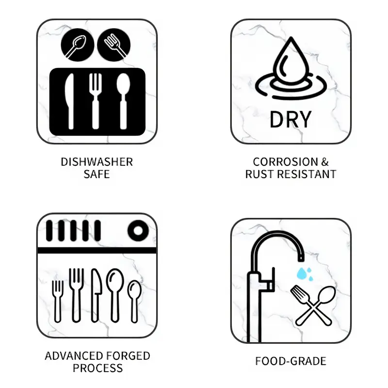 20pcs stainless steel tableware set polished dinnerware set outdoor daily use and parties family dining and restaurants dishwasher safe suitable for put in dishwasher safe ideal gift Product details 0