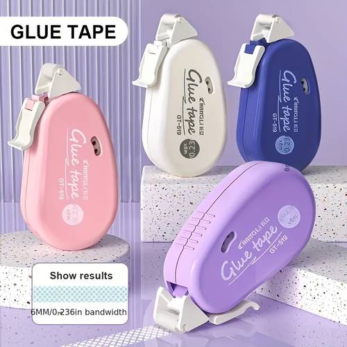 4pcs of double sided tape rollers supplies for diaries rollers for crafts double sided tape for ing suitable for school and office use