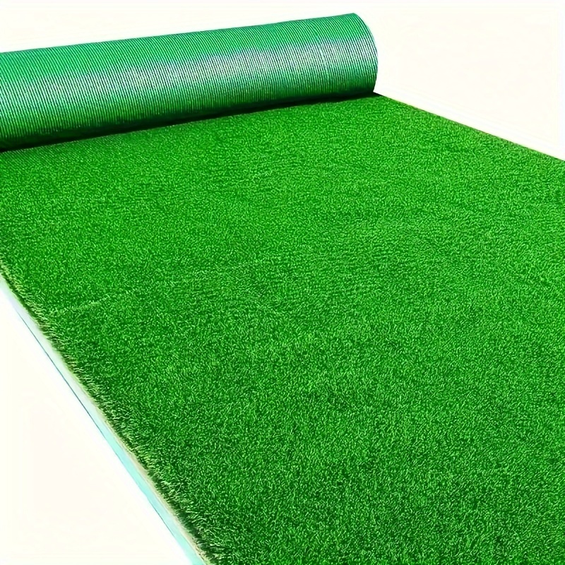 

1pc Premium Artificial Grass Mat - 15mm Thick, Durable Plastic, Ideal For Outdoor Spaces, Play Zones & Family Gardens