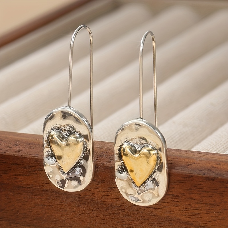 Women's Heart-Shaped Earrings, Light Luxury Summer Accessories
