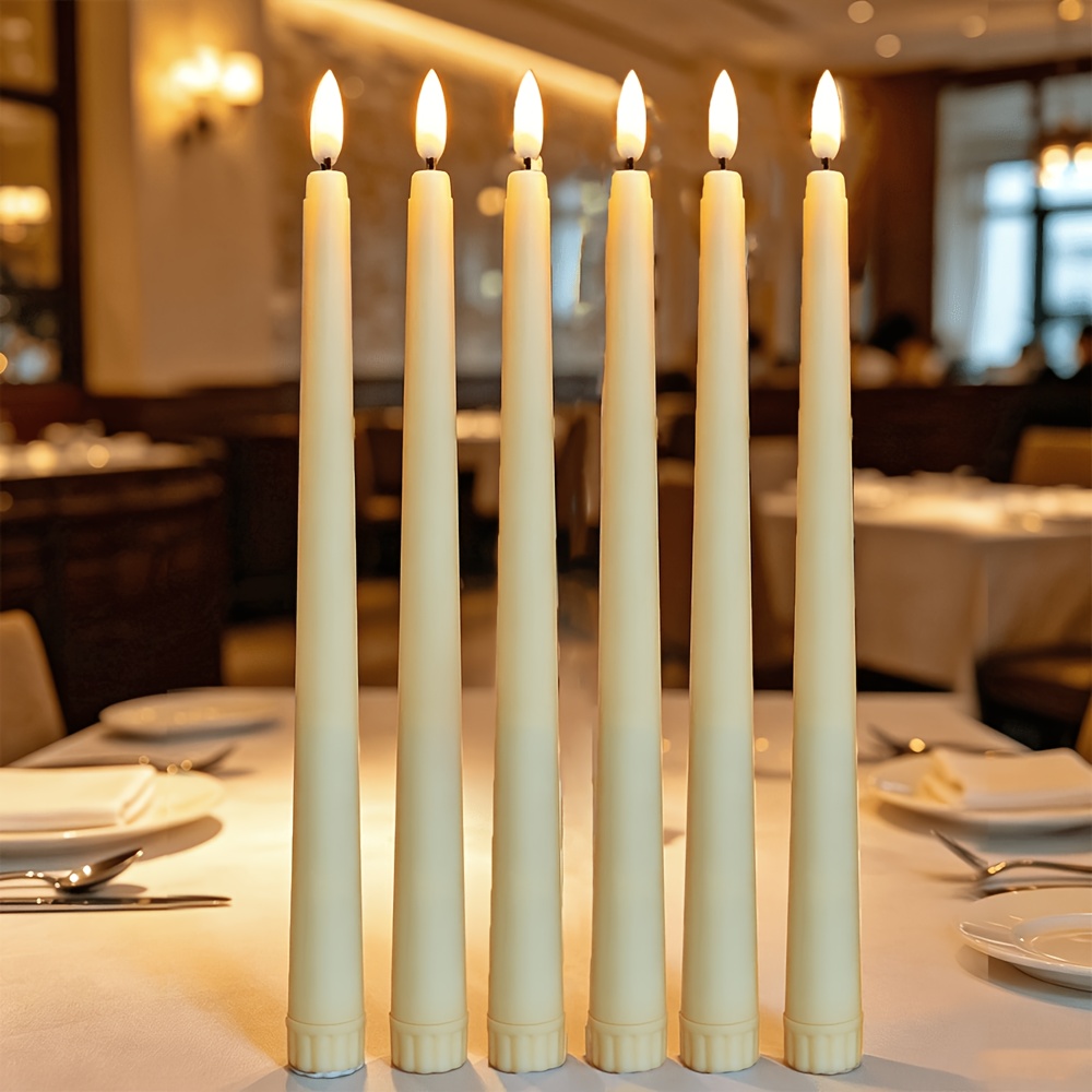24pcs Beige LED Flameless Candle Lights Set