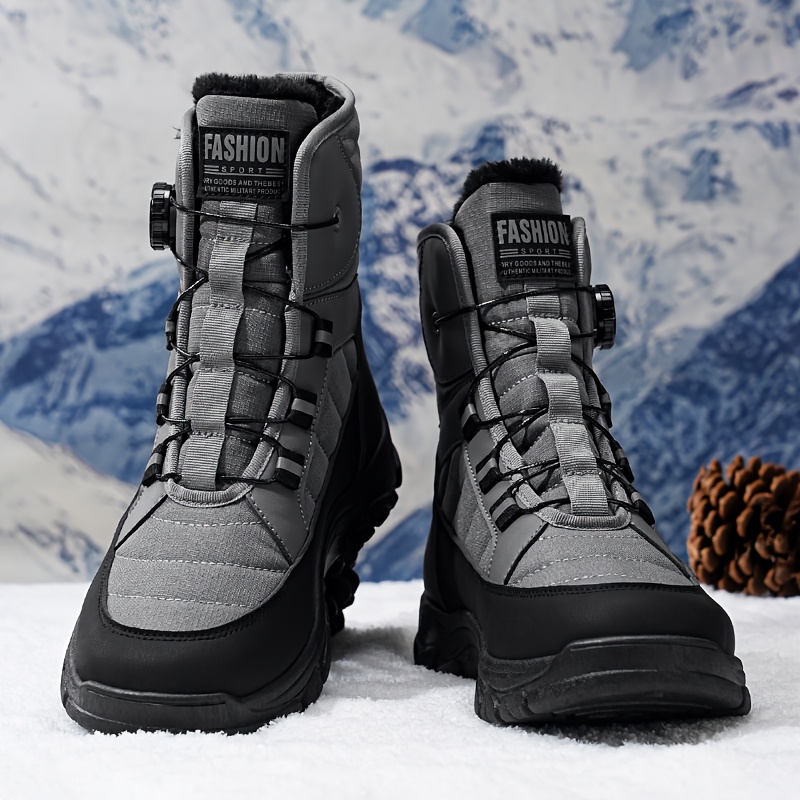 herren schneestiefel winter dicke gepolsterte sohle Temu Germany