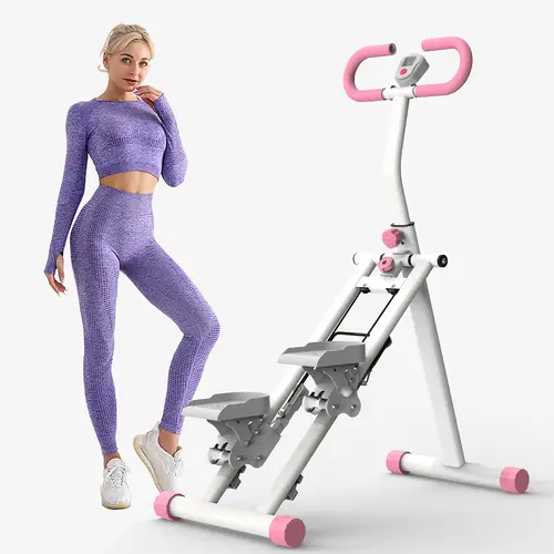 stair stepper for home gym exercise new version vertical climber machine for full body workout compact folding cardio exercise climber with extended step range adjustable handlebar pedals without battery