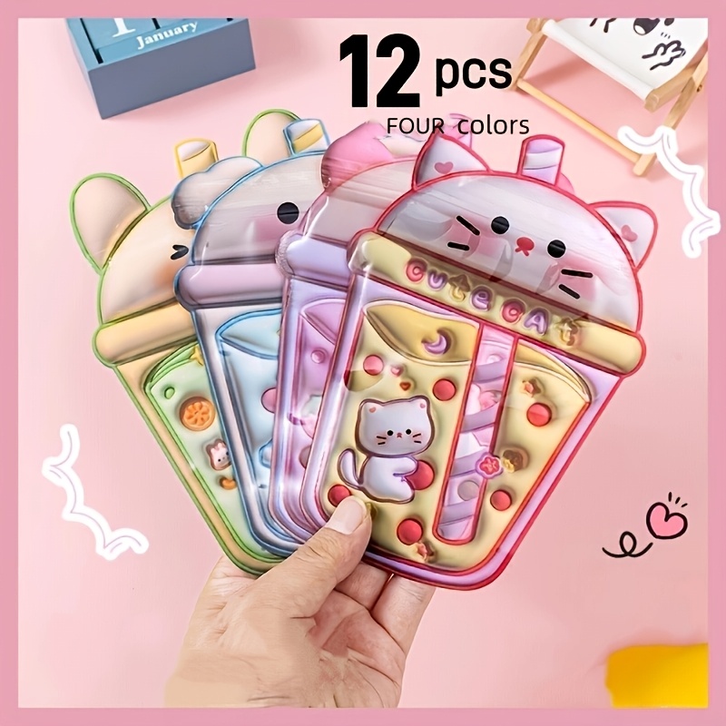 TEMU 12 piezas de bolsas selladas de oso de snack adorable, bolsas para pinzas de pelo y joyas, bolsas de regalo, bolsas de embalaje