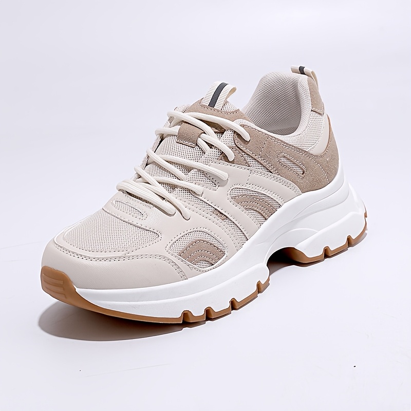 Women's Breathable Mesh Sneakers - Lightweight, Comfortable Low-Top Running Shoes with Casual Lace-Up Design for All Seasons