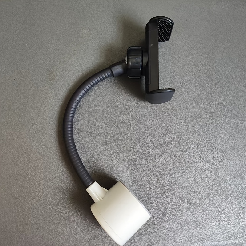 TEMU Universal Sewing Machine Phone Holder, Magnetic Rotatable Mobile Clip, Shockproof, No Electricity Or Battery Required - Black